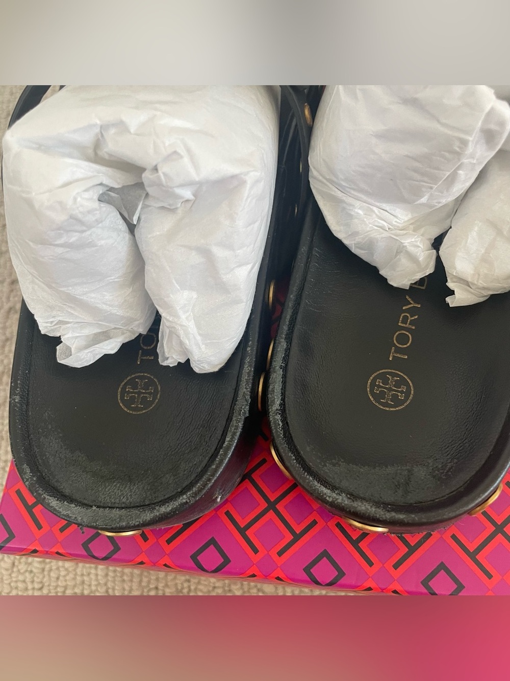 Tory Burch miller cloud coin perfect black shoes - Picture 6 of 9